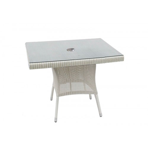 100cm Sussex Square Dining Table - Soft White